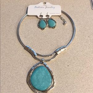 Necklace and earrings